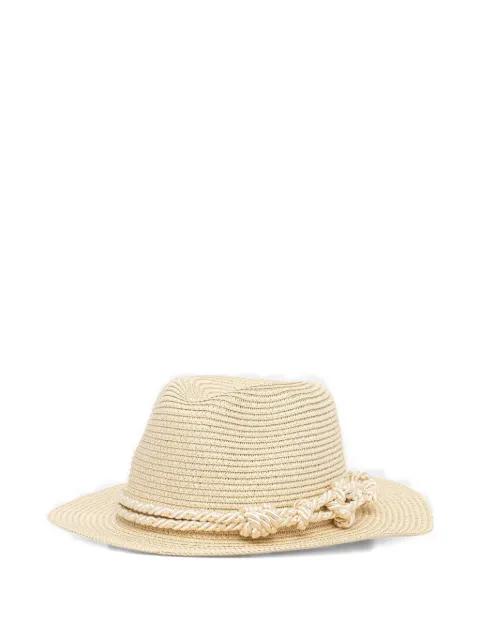 rope-detail fedora hat by TWINSET