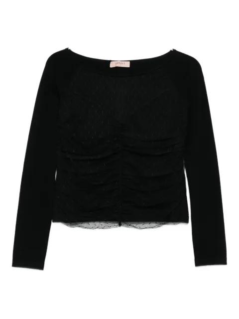 ruched dotted blouse by TWINSET