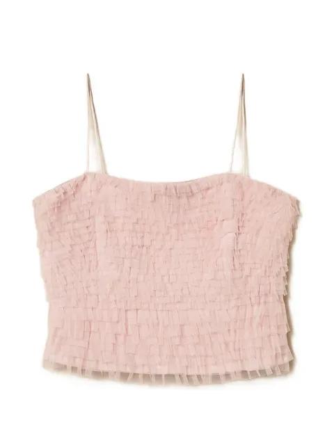 ruffle-detail top by TWINSET