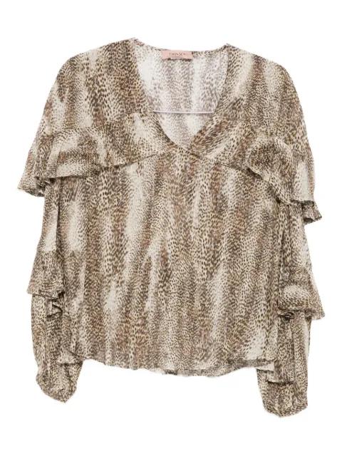 ruffle-detail top by TWINSET
