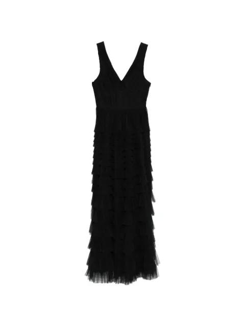 ruffled V-neck long dress by TWINSET