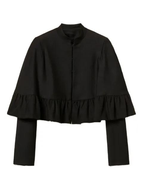 ruffled cape jacket by TWINSET