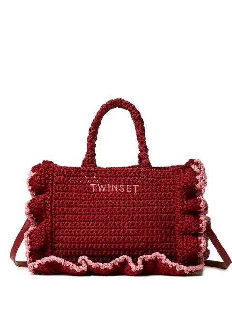 ruffled-detail tote bag by TWINSET