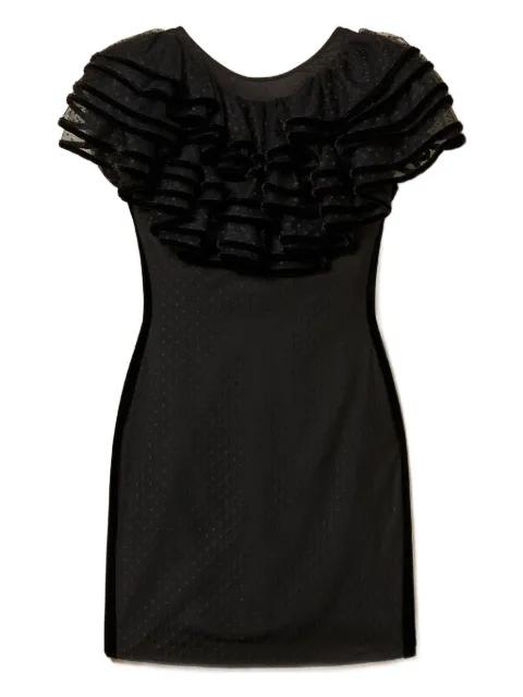 ruffled-detail tulle dress by TWINSET