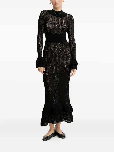 ruffled knitted maxi dress by TWINSET