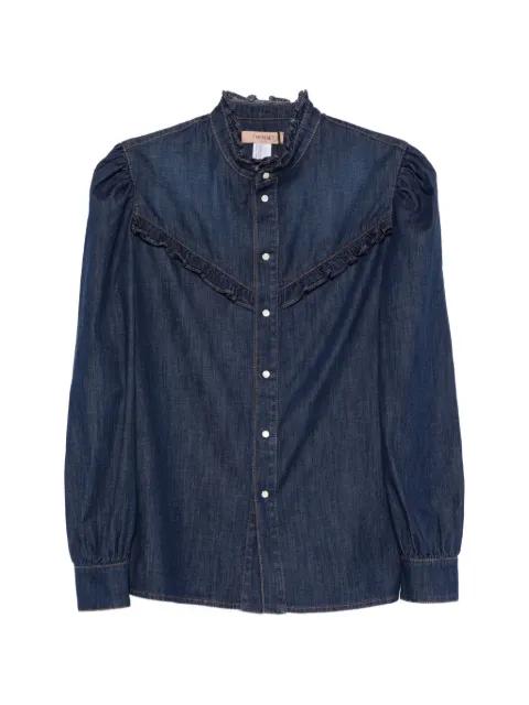 ruffled long-sleeve shirt by TWINSET