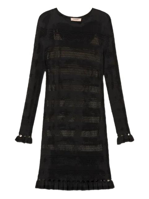 ruffled-trim knitted mini dress by TWINSET