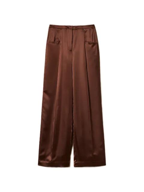 satin palazzo trousers by TWINSET