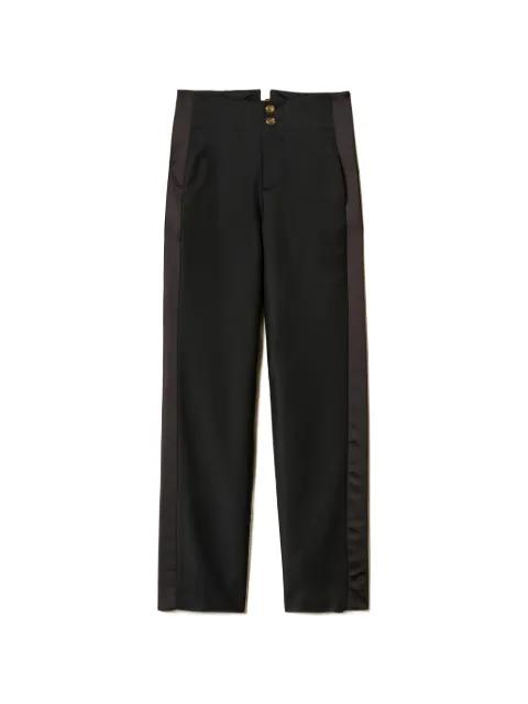 satin side trousers by TWINSET