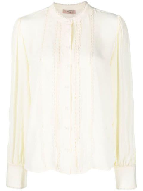scallop-edge shirt by TWINSET