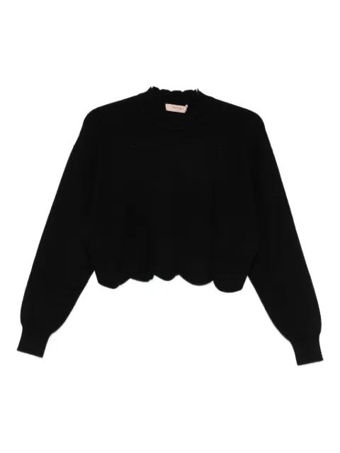 scalloped-hem sweater by TWINSET