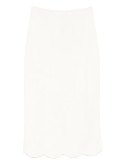 scalloped pencil skirt by TWINSET