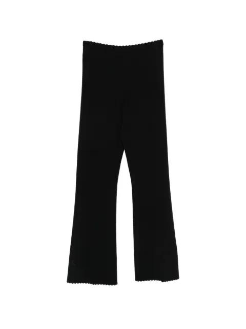 scalloped-trim trousers by TWINSET