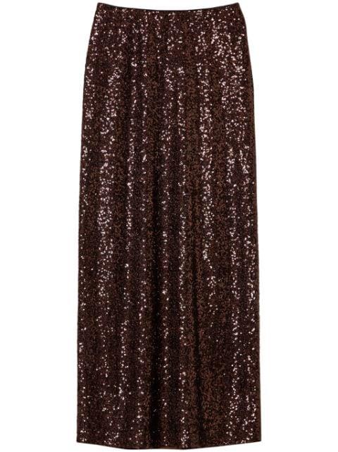 sequin-embellished maxi skirt by TWINSET