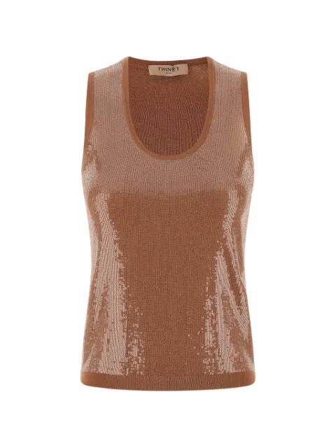 sequin-embellished top by TWINSET