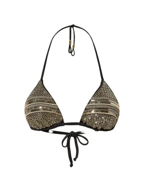 sequin-embroidered triangle bikini by TWINSET