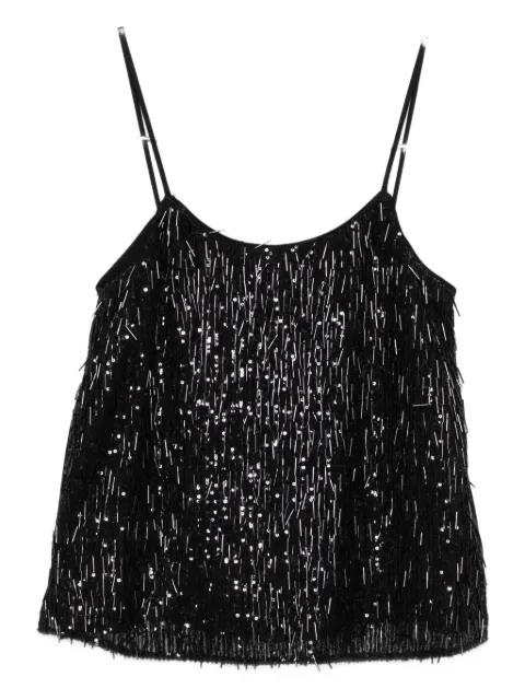 sequin fringe top by TWINSET