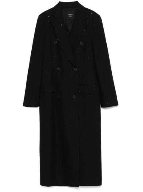 sequined coat by TWINSET