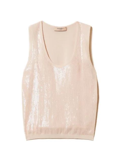 sequined top by TWINSET
