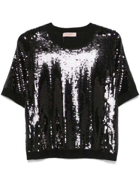 sequinned top by TWINSET