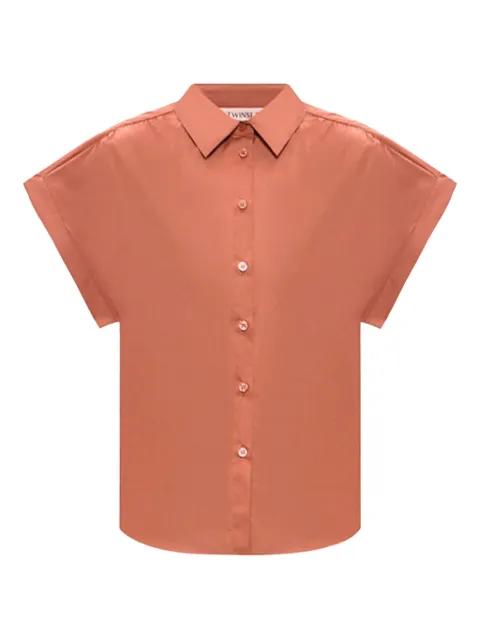 short-sleeve poplin shirt by TWINSET