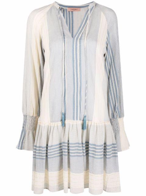 short striped gauze dress by TWINSET