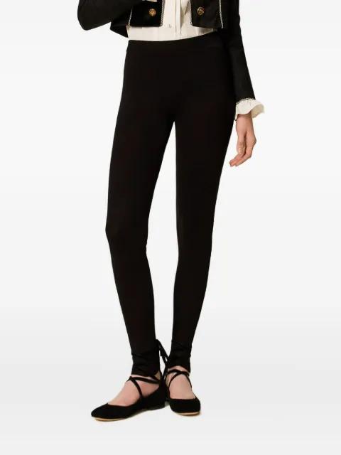 side-band knit leggings by TWINSET