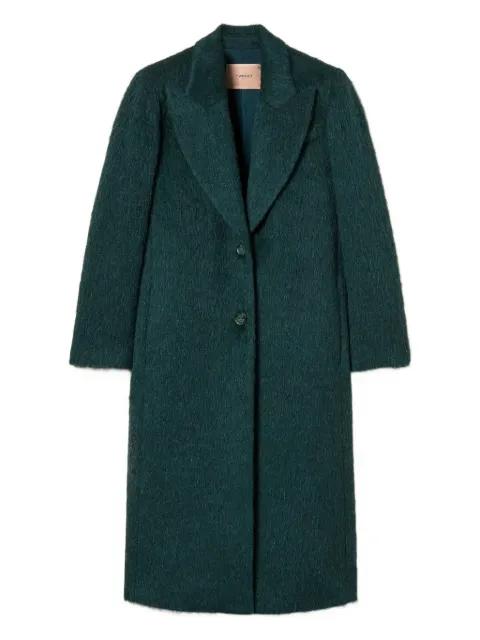 single-breasted wool coat by TWINSET
