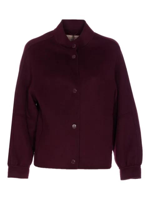 snap-button crew-neck jacket by TWINSET