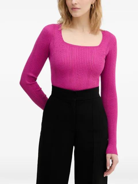 square-neck sweater by TWINSET
