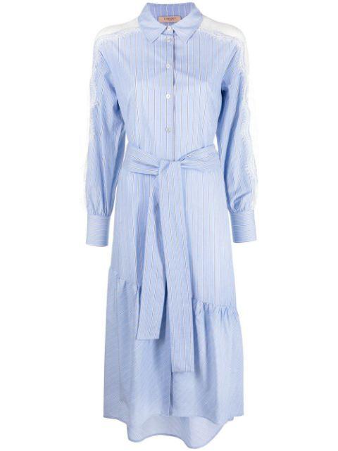 stripe-print shirt dress by TWINSET