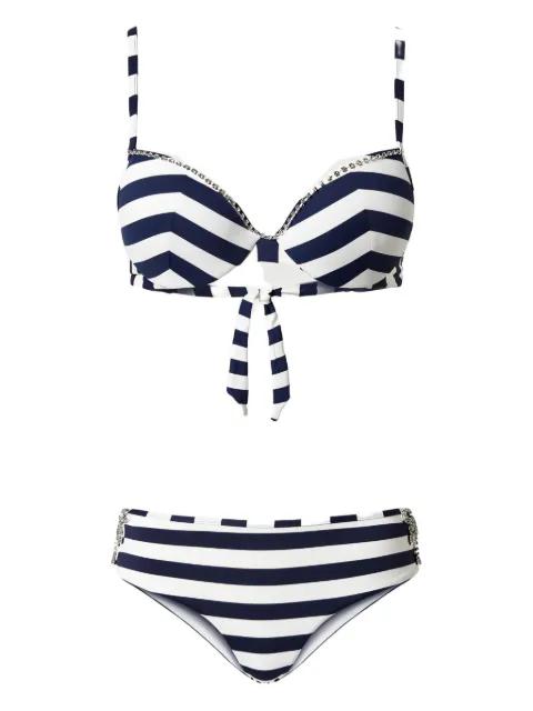 striped push-up bikini set by TWINSET