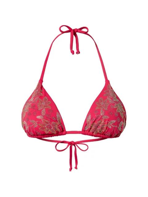 studs triangle bikini top by TWINSET
