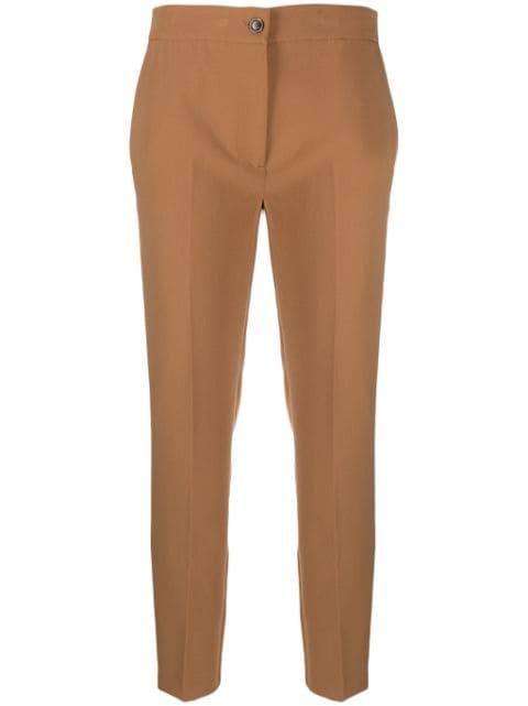 tailored slim-cut cigarette trousers by TWINSET