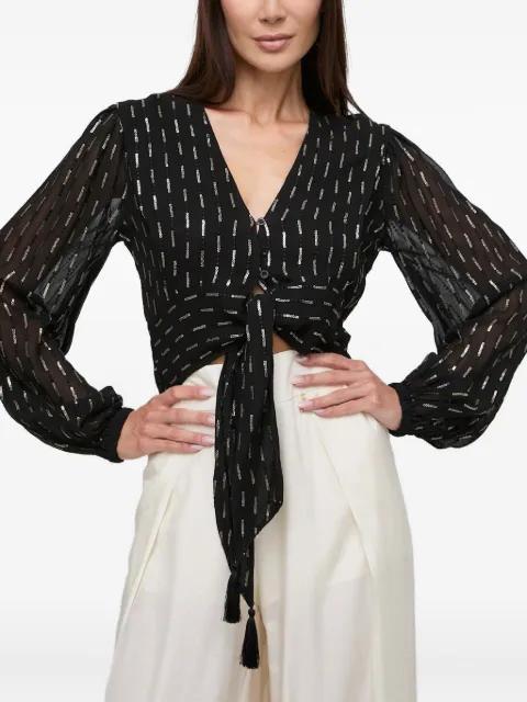 tie-detail blouse by TWINSET