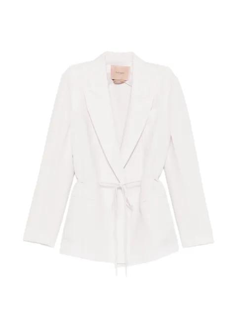 tie waist blazer by TWINSET