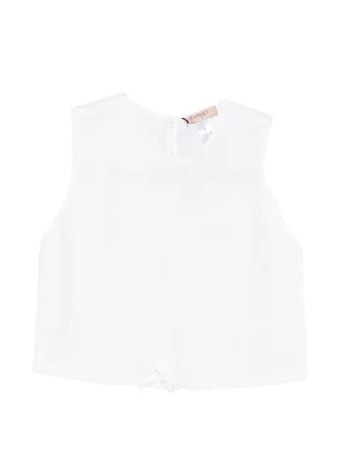 tie-waist top by TWINSET