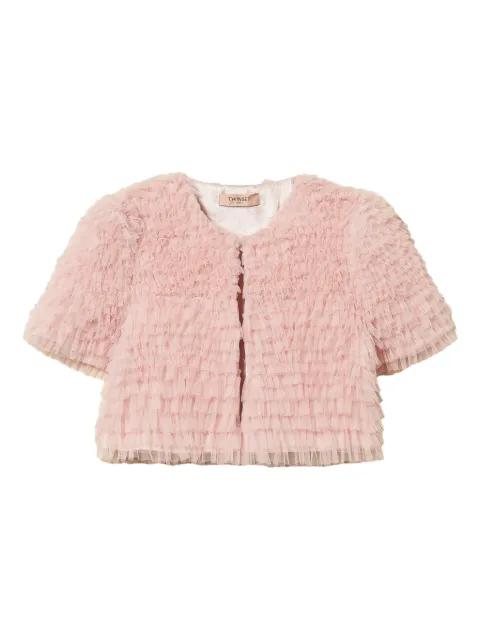 tulle ruffled jacket by TWINSET
