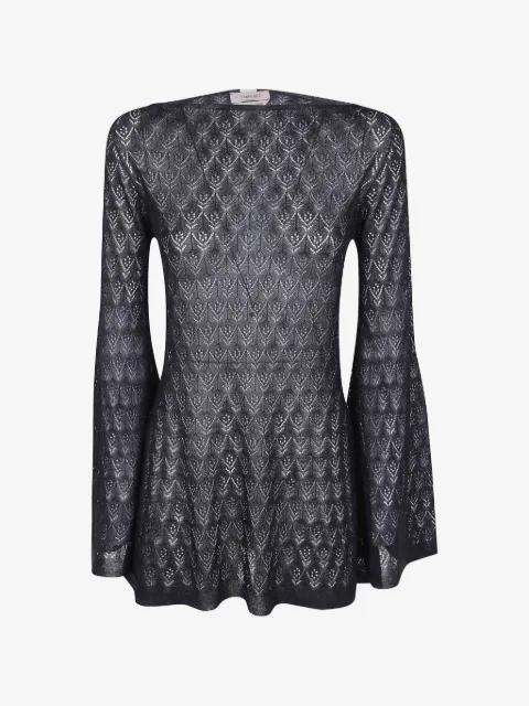 tunic top with flared sleeves by TWINSET