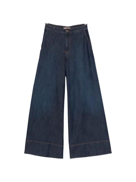 wide-leg cotton jeans by TWINSET