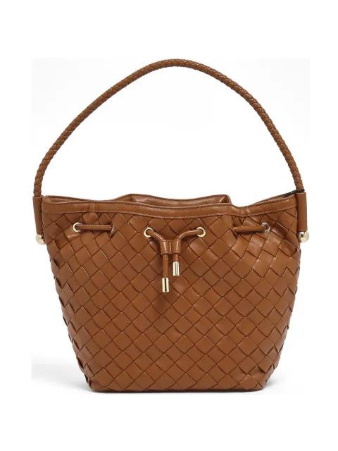 woven drawstring tote bag by TWINSET