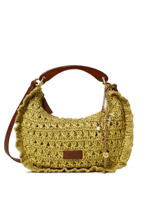 woven ruffled shoulder bag by TWINSET