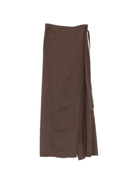 wrap-front wide-leg trousers by TWINSET
