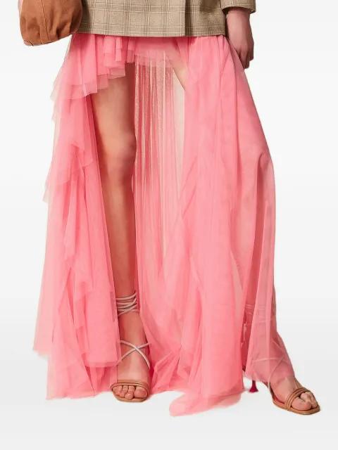x Myfo asymmetric tulle skirt by TWINSET