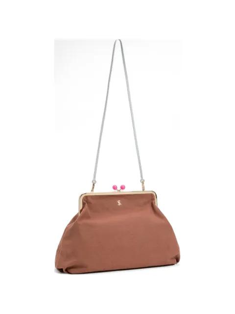 x Myfo maxi canvas clutch bag by TWINSET