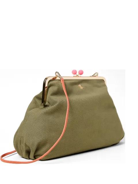 x Myfo maxi canvas clutch bag by TWINSET