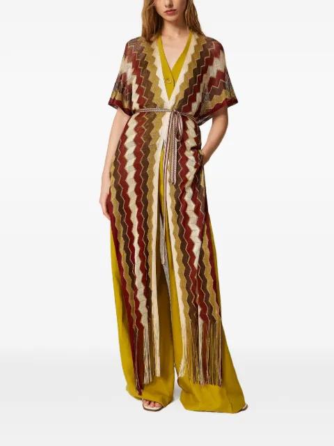 zigzag-pattern kimono by TWINSET