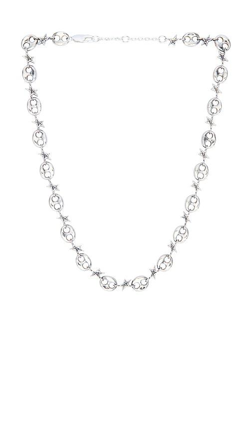 Two Jeys Calabrote Stars XL Necklace in Metallic Silver by TWO JEYS