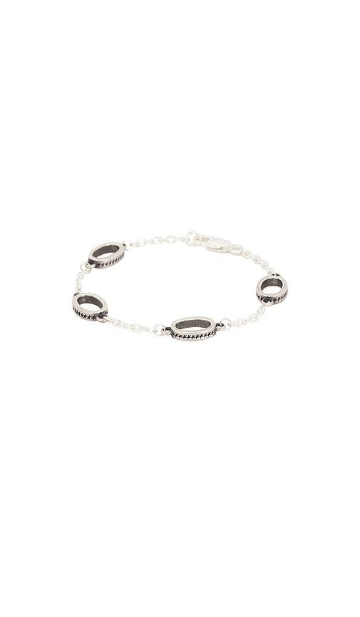 Two Jeys Icon Link Bracelet in Metallic Silver by TWO JEYS