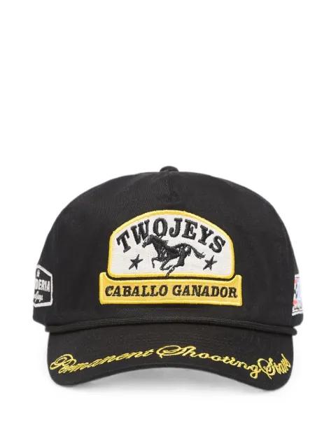 Caballo Ganador logo-patch baseball cap by TWOJEYS